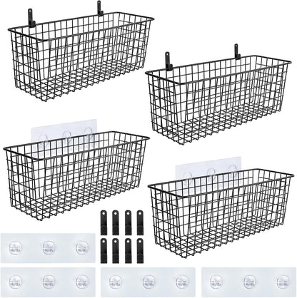 Ruby Adhesive Wall Hanging Baskets (4-Pack)
