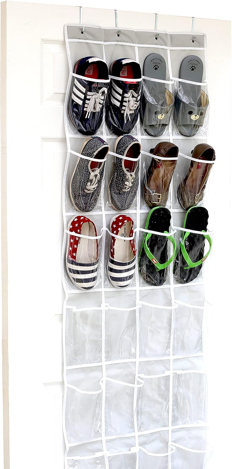 Gwen 24-Pocket Over-Door Shoe Organizer