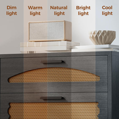 Marlowe Rattan 4 Drawer Tall Chest Dresser