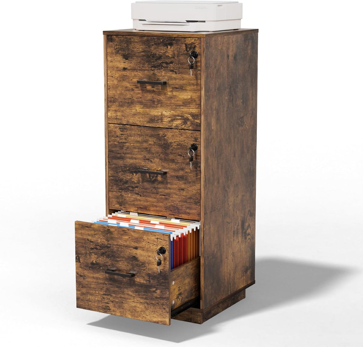 Faye Lockable 3 Drawer Vertical File Cabinet