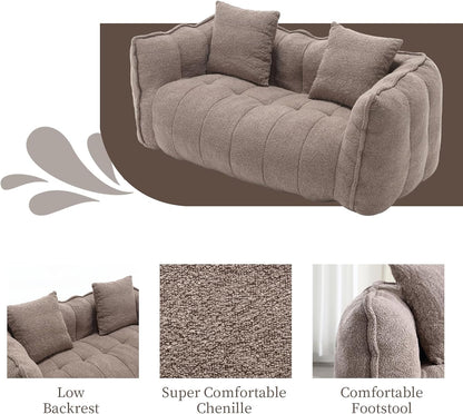 Ella Bean Bag Loveseat Sofa Couch