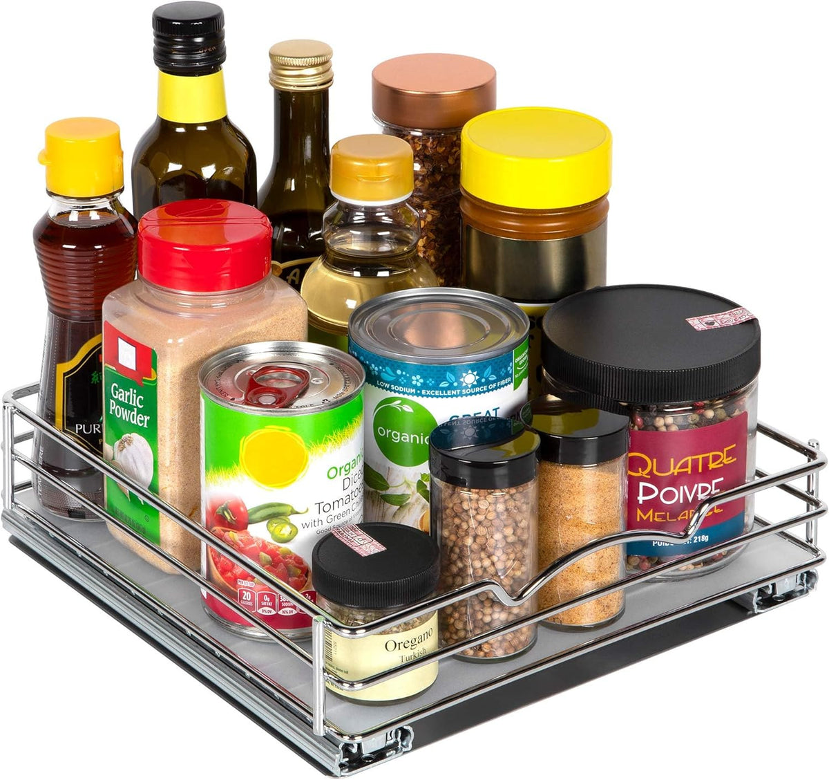 Juno 10-Inch Pull-Out Cabinet Spice Rack