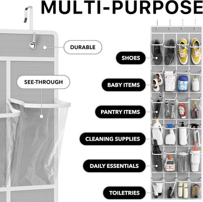 Gwen 24-Pocket Over-Door Shoe Organizer
