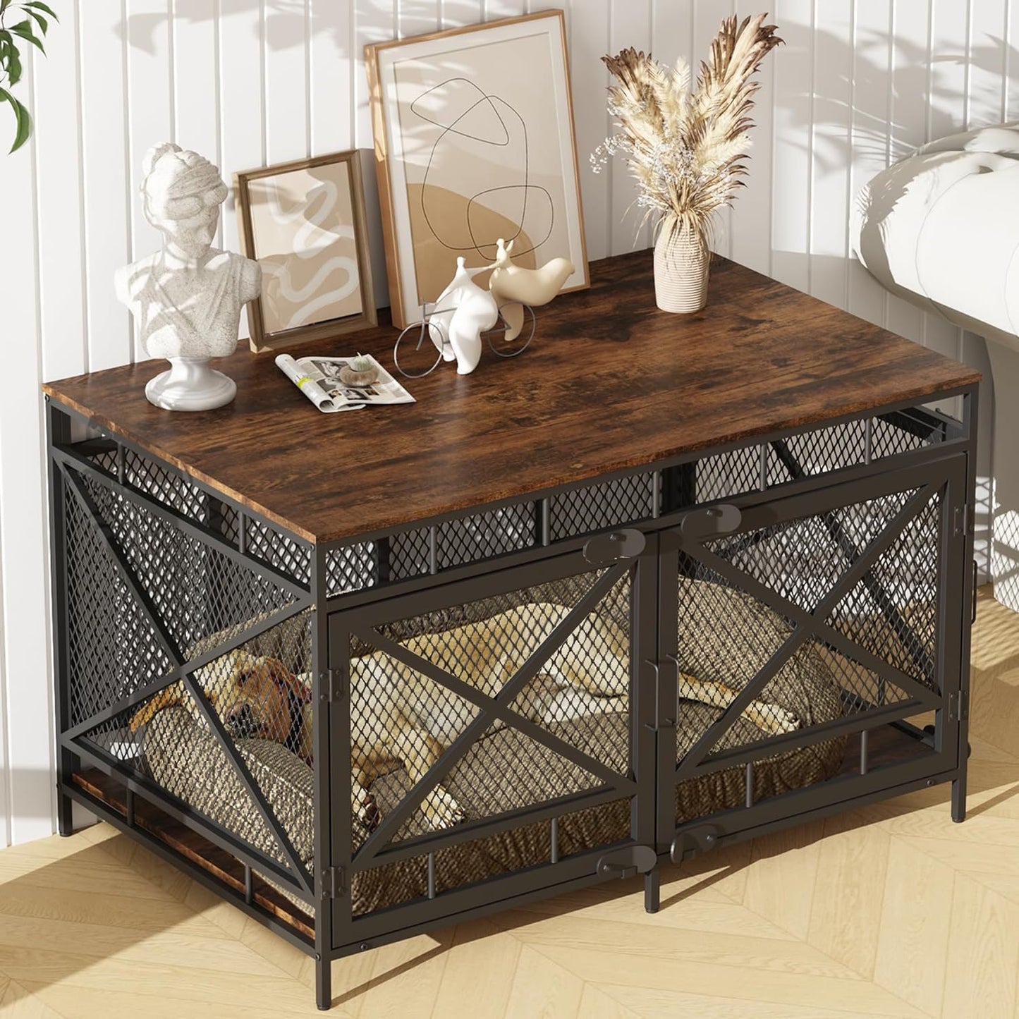 Zubair Large Dog Crates Furniture