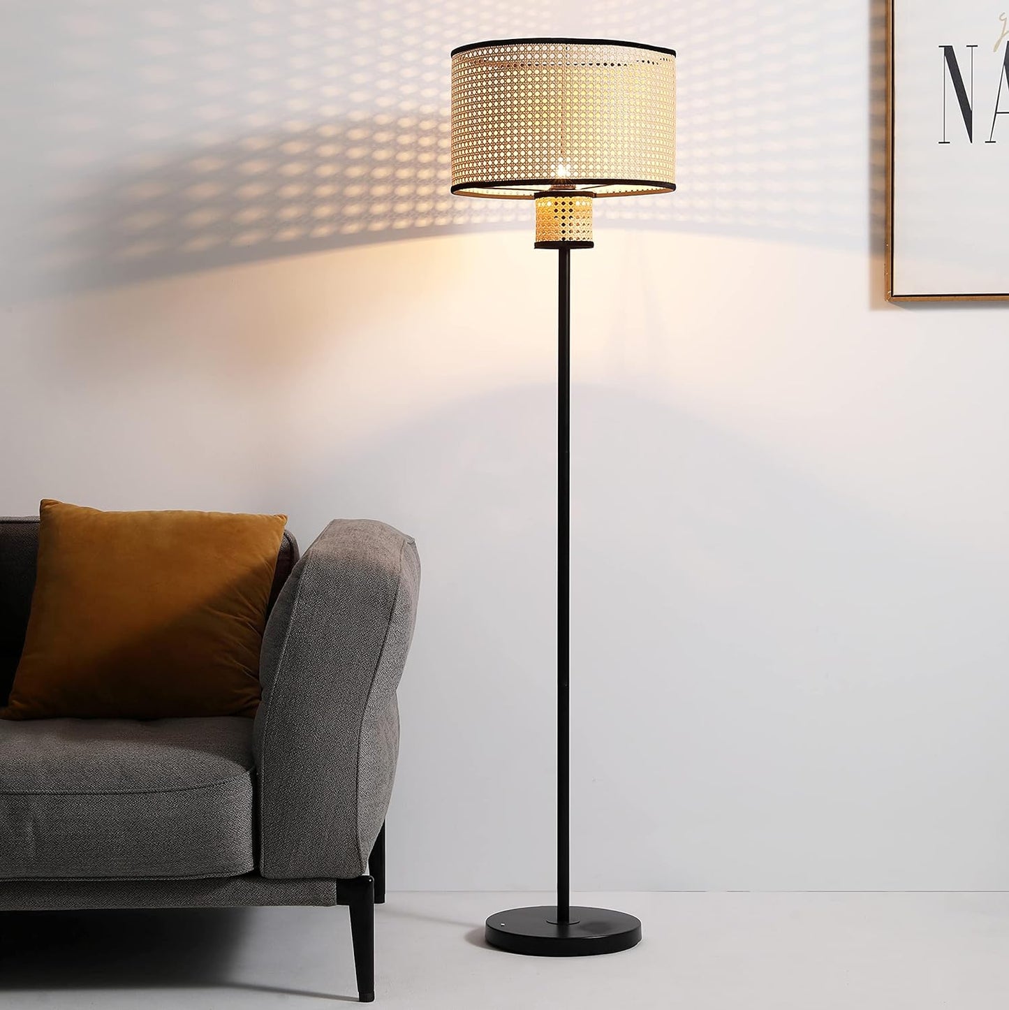 Bamboo Living Room Floor Lamp