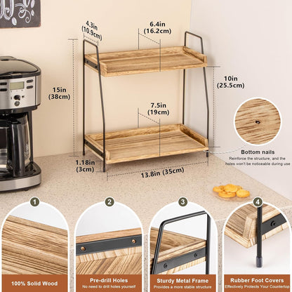 Beatrix 2-Tier Coffee Station Organizer