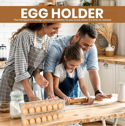 Joan Utopia Home Stackable Egg Holder (2-Pack)
