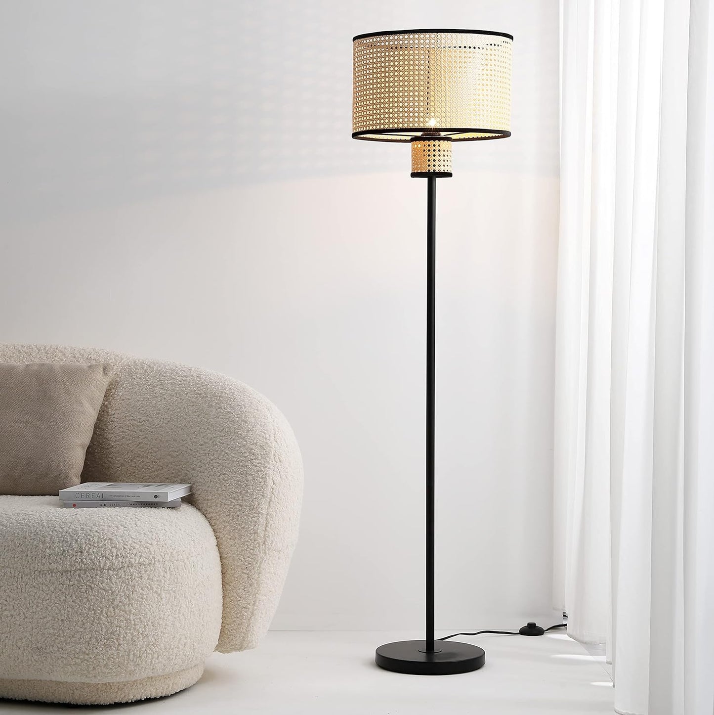 Bamboo Living Room Floor Lamp