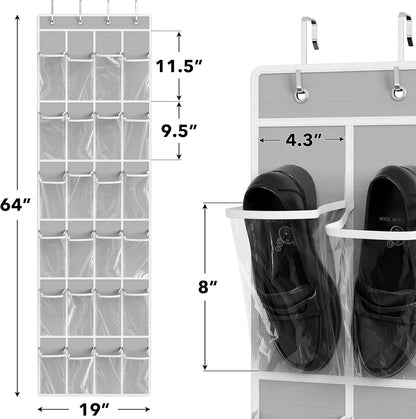 Gwen 24-Pocket Over-Door Shoe Organizer
