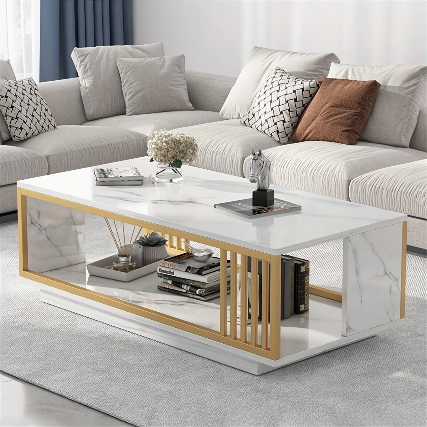 Earl Marble Coffee Table