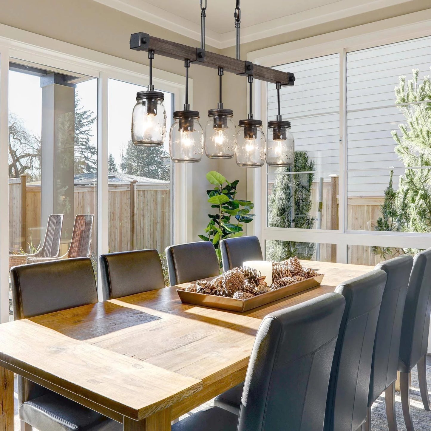 Container Farmhouse Dining Room Chandelier