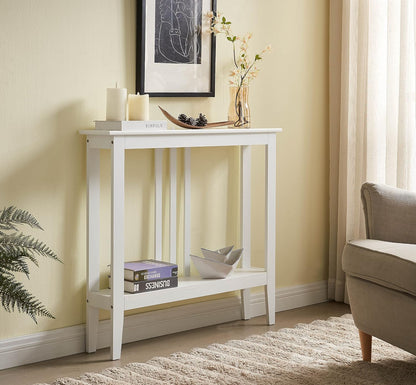 Kinsley Ultra Slim 7 Inch White Entryway Table