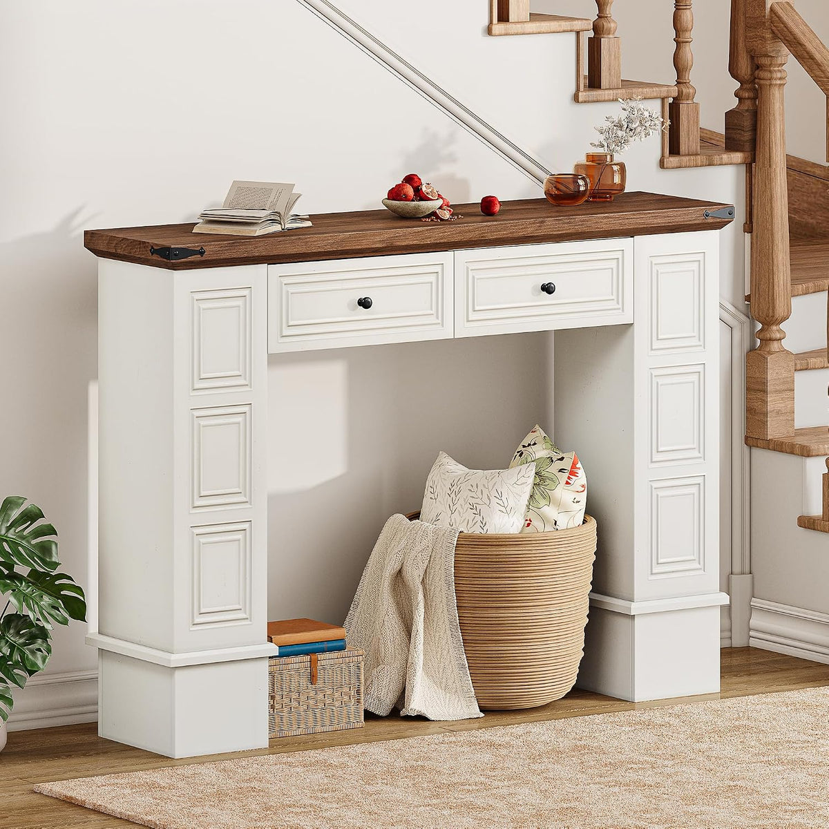 Sutton Farmhouse Console Table with 2 Drawers
