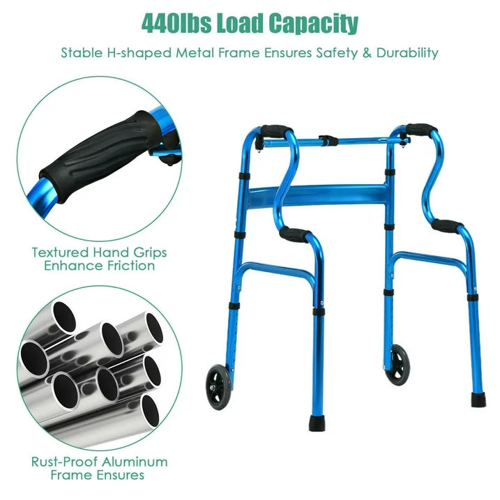 Heavy Duty Senior Lightweight Mobility Walker (Dual Handle)