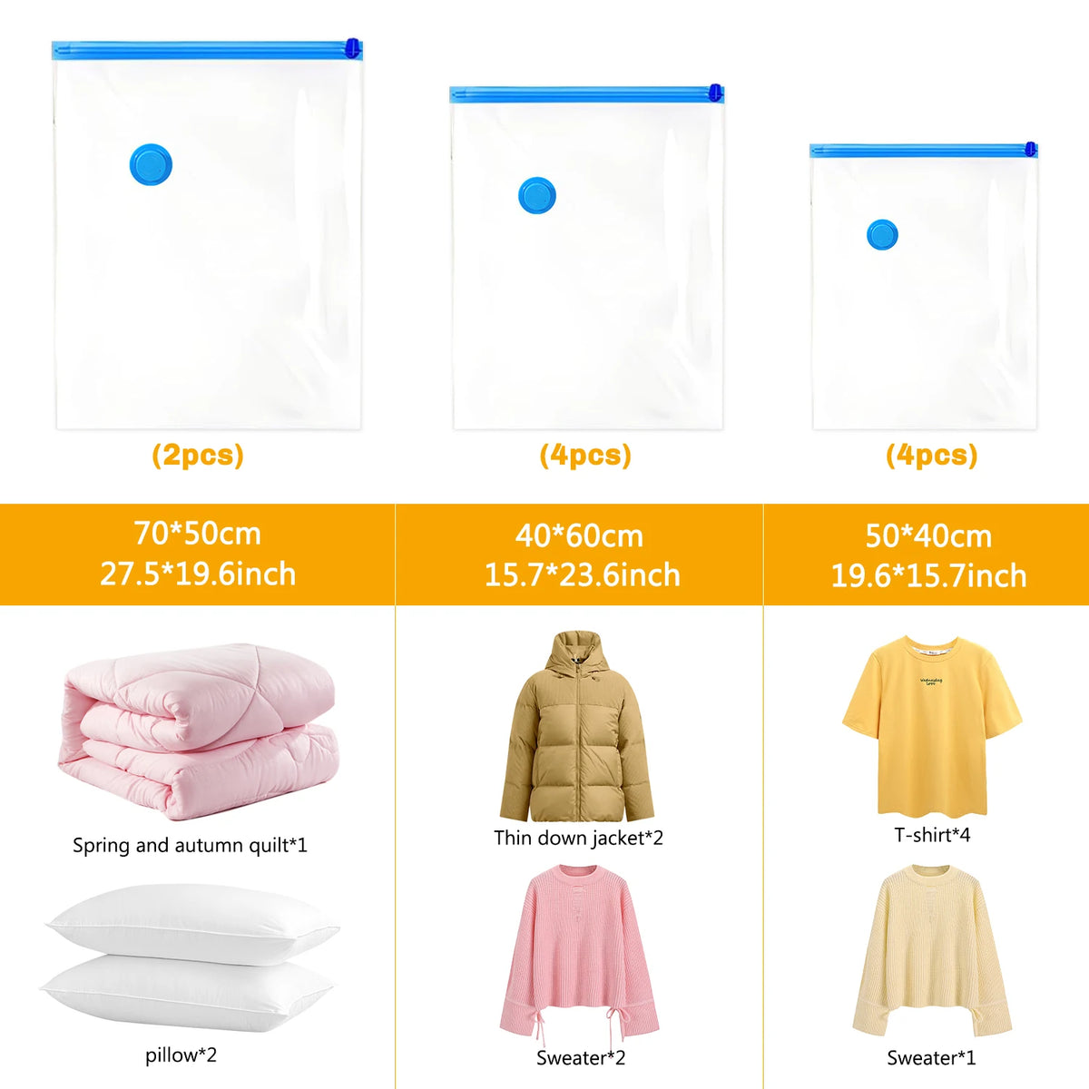 Viola Vacuum Storage Bag Set with Electric Pump
