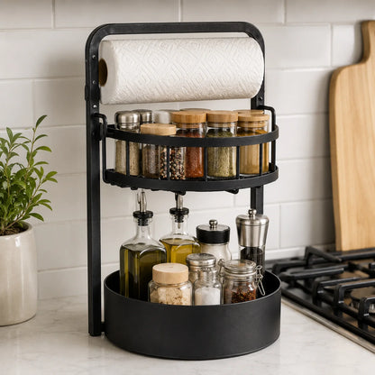 Fawn 2-Tier Lazy Susan Spice Rack