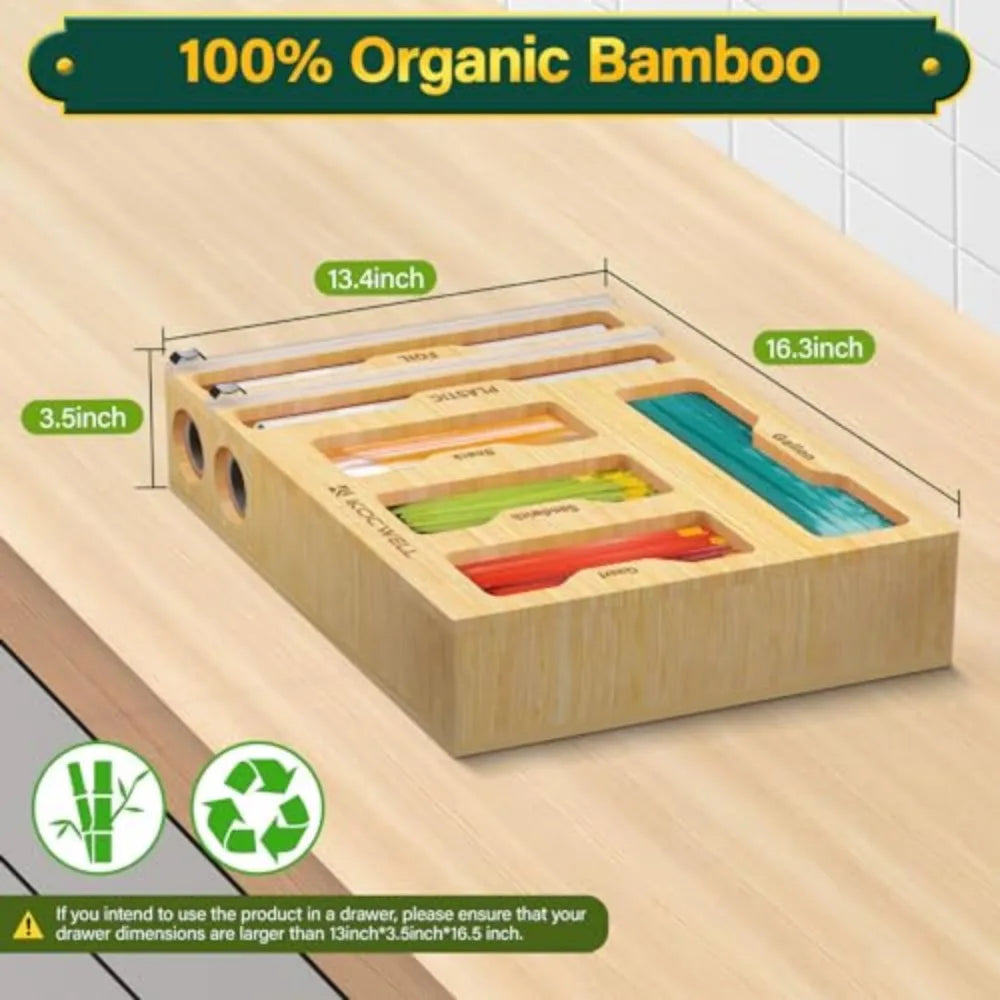 Vera Bamboo 6-in-1 Wrap Organizer