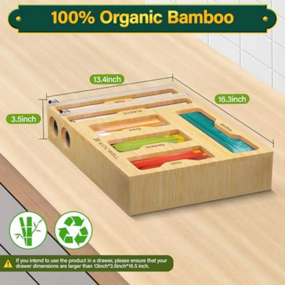 Vera Bamboo 6-in-1 Wrap Organizer