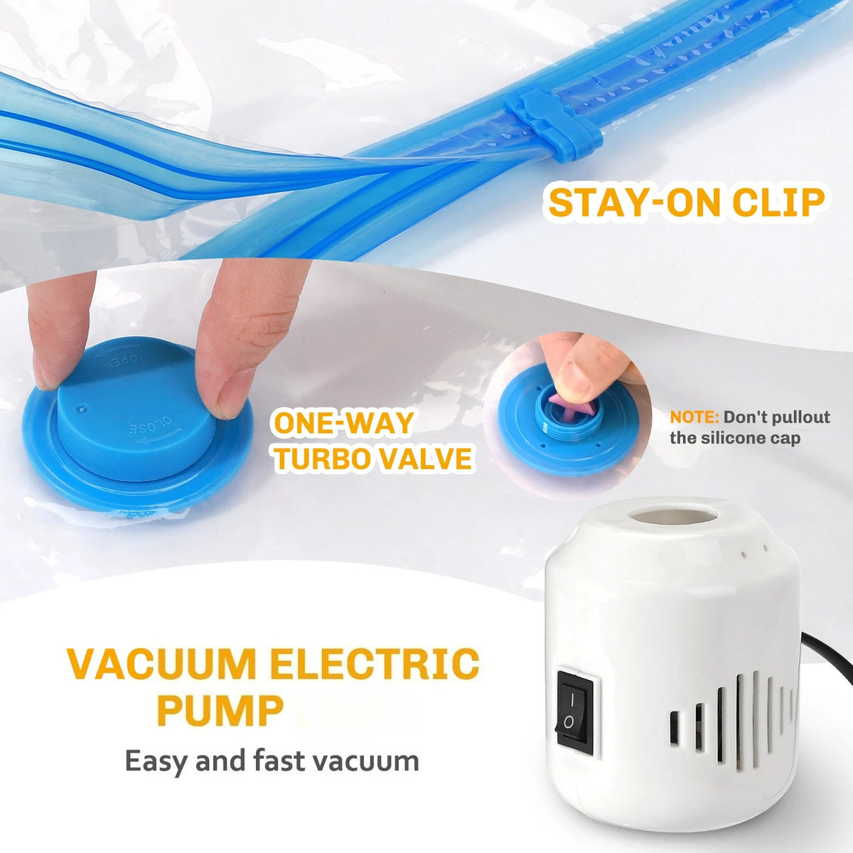 Viola Vacuum Storage Bag Set with Electric Pump