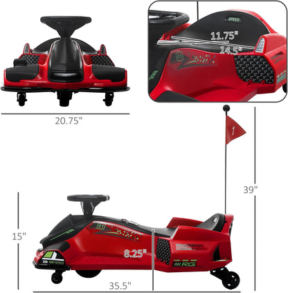 24V Electric Go-Kart for Kids W/ Remote Control - Canva Home