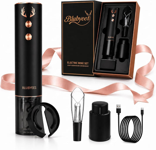 4-in-1 Rechargeable Electric Wine Opener Set - Canva Home