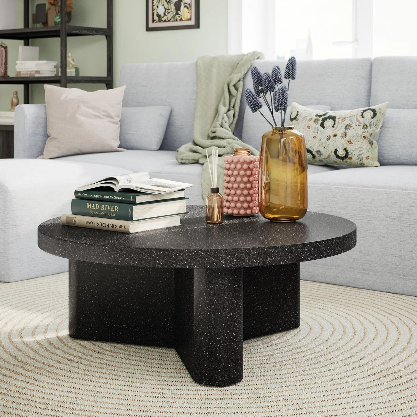 Alan Round Marble Coffee Table