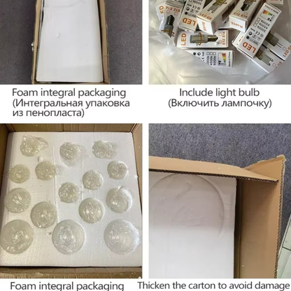 Artpad Black LED Pendant Chandelier with G9 Bulb