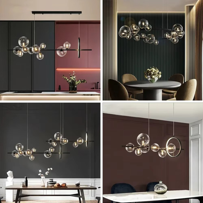 Artpad Black LED Pendant Chandelier with G9 Bulb