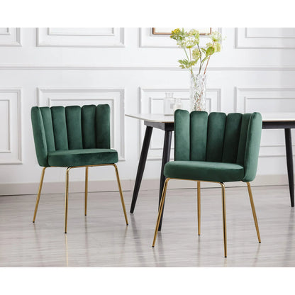 Waller Velvet Modern Dining Chair (Set of 2)