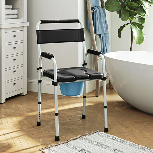 Carl Adult's Bedside Commode Chair