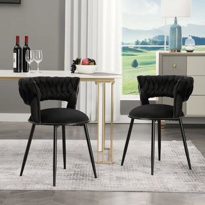 Petty Velvet Modern Dining Chair (Set of 2)