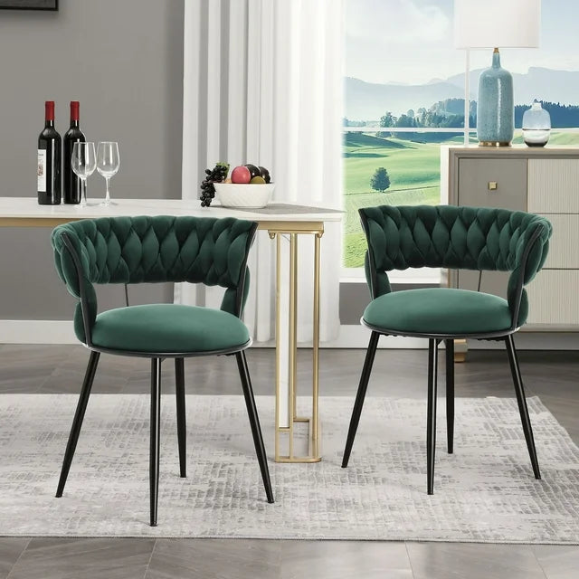 Petty Velvet Modern Dining Chair (Set of 2)