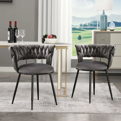 Petty Velvet Modern Dining Chair (Set of 2)