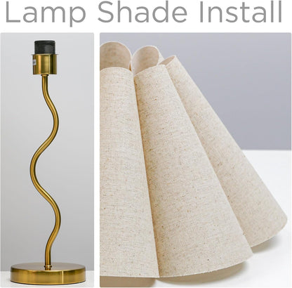 Rocker ON/OFF switch and long cord of KUNJOULAM Small Table Lamp, designed for easy use in any indoor scene