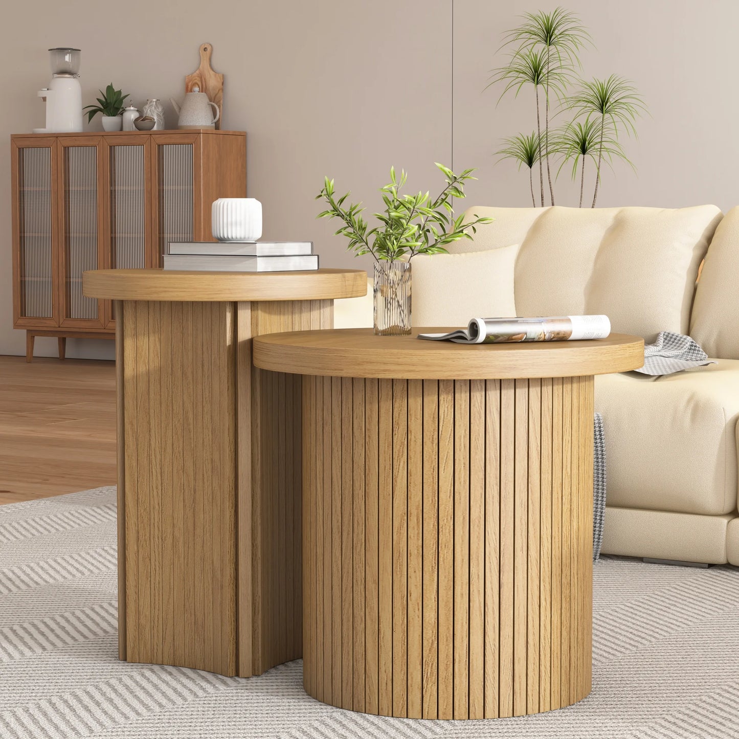 Ayla Round Modern Nesting Coffee Table