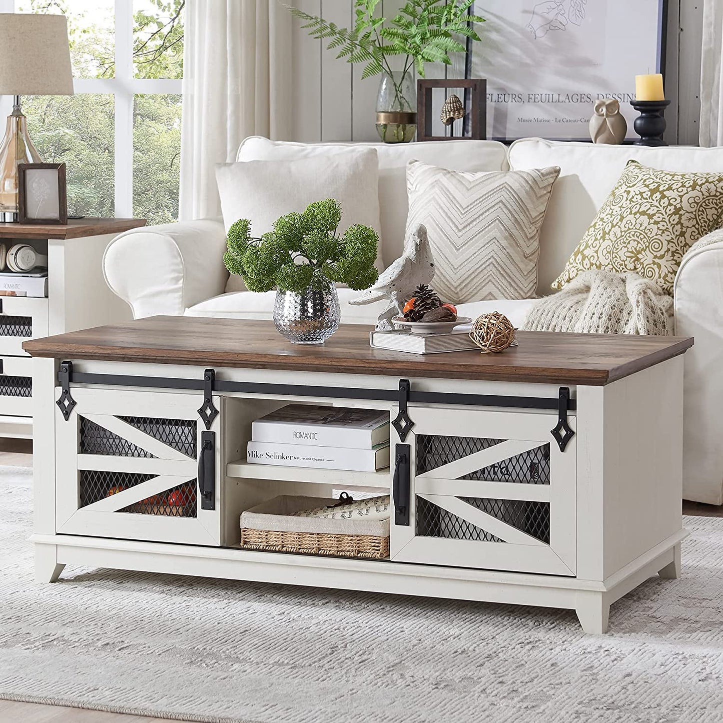 Ellis Rustic Farmhouse Coffee Table