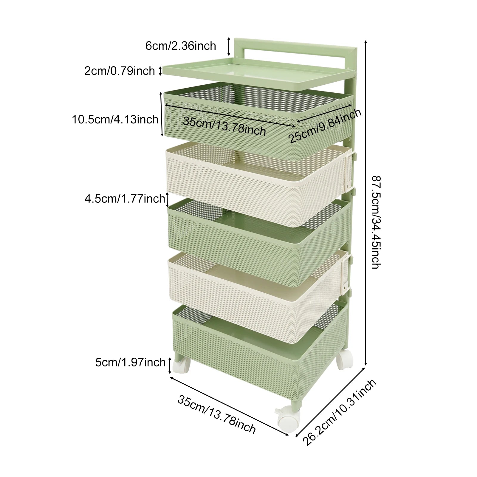 Bria Swivel Pantry Basket Organizer