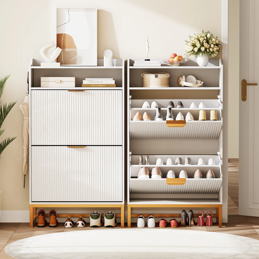 Penn Slim Tilt-Out Shoe Cabinet