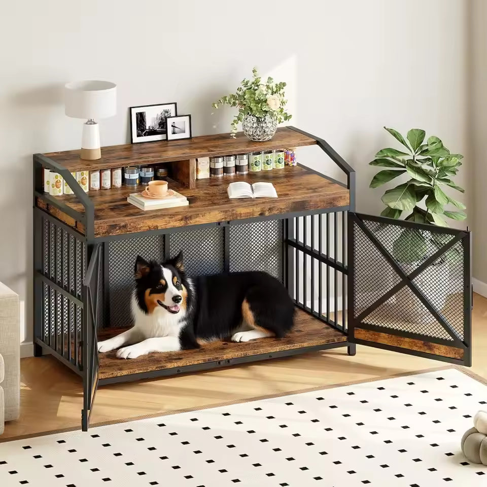 43.3" Ada Large Dog Crate Furniture