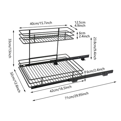 Cade L-Shape 2-Tier Under-Sink Pull-Out