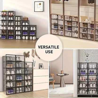 Tilly 12-Pack Clear Stackable Shoe Boxes