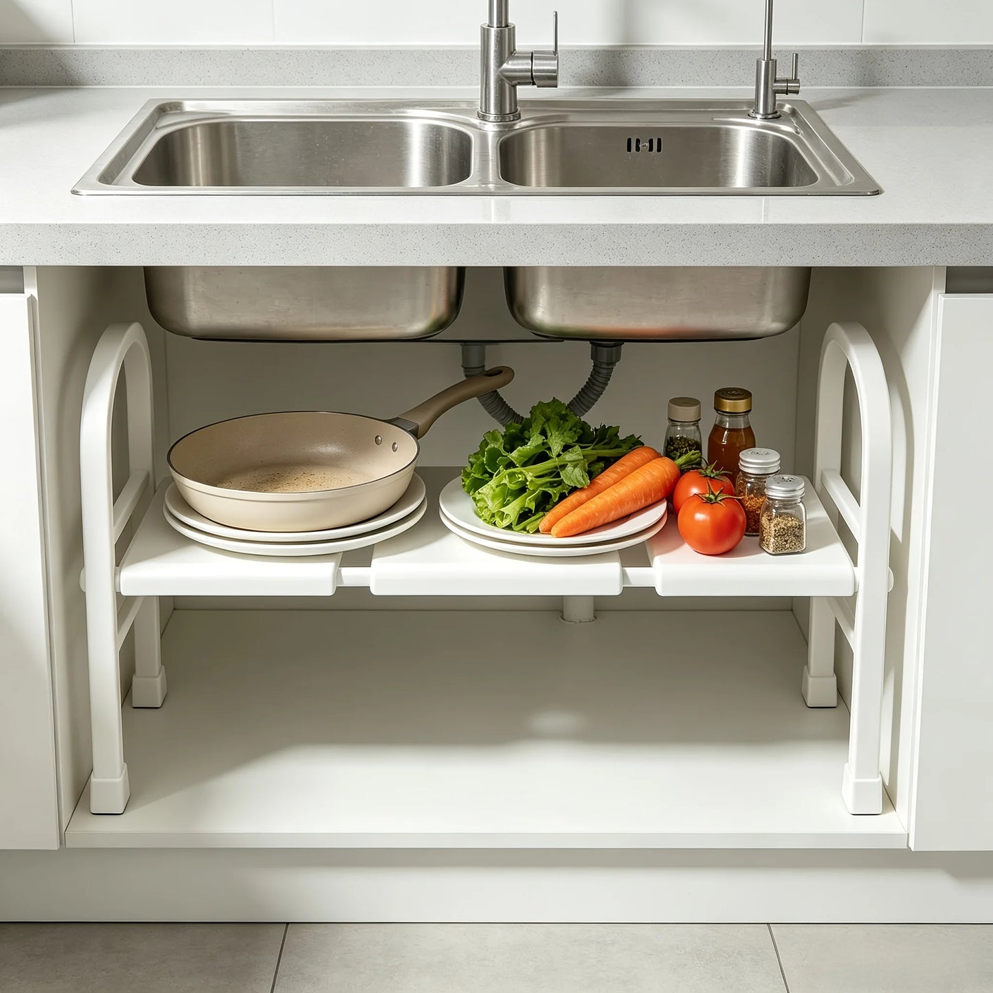 Dara Expandable Under-Sink Shelf Rack