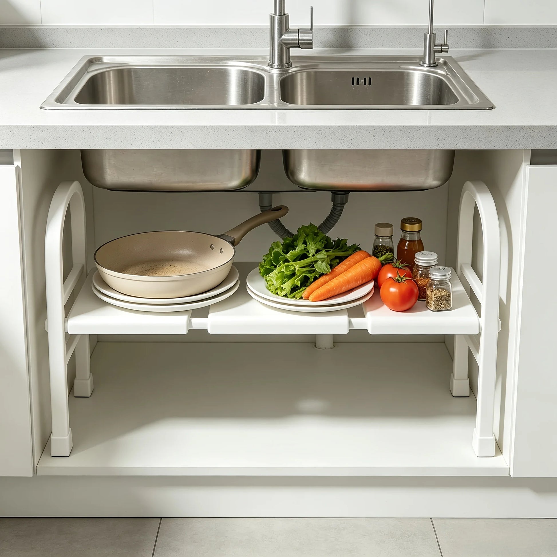 Dara Expandable Under-Sink Shelf Rack