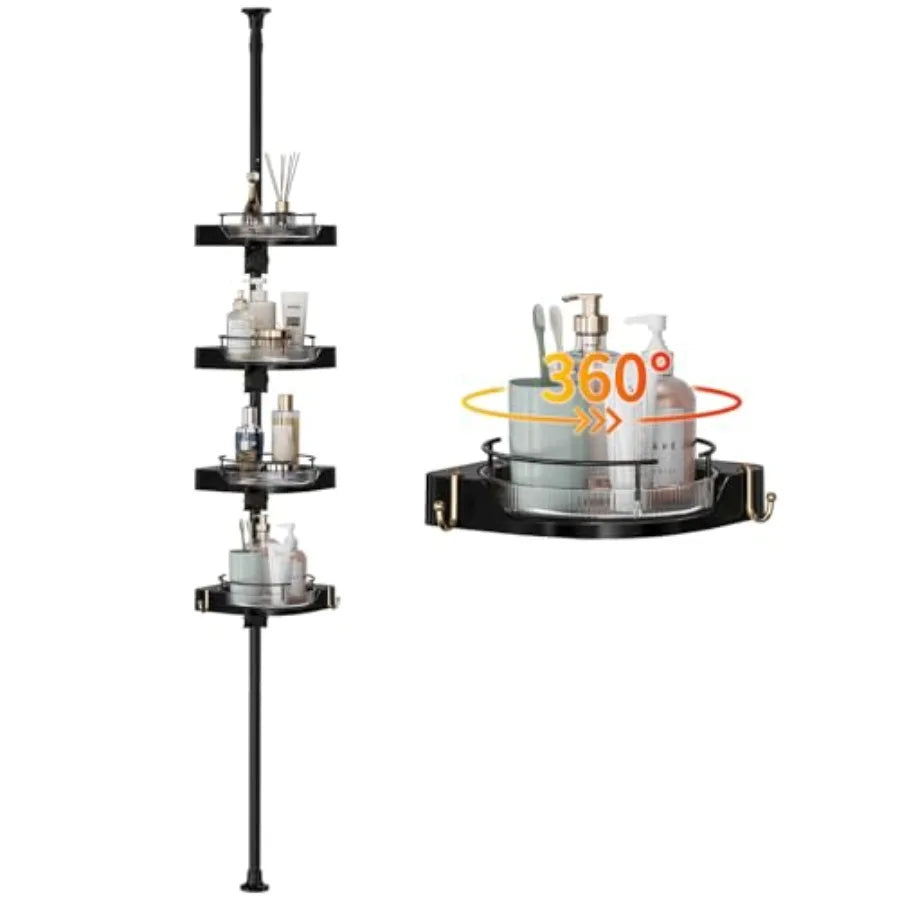 Tessa Tension-Pole Lazy Susan Caddy