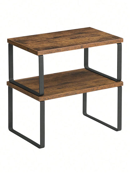 Nash 2-Pack Stackable Cabinet Shelf Risers
