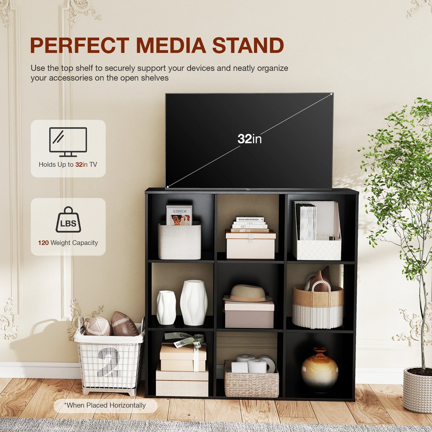 Maren 9-Cube Closet Storage Organizer