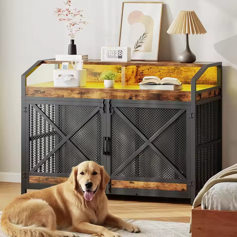 43.3" Ada Large Dog Crate Furniture