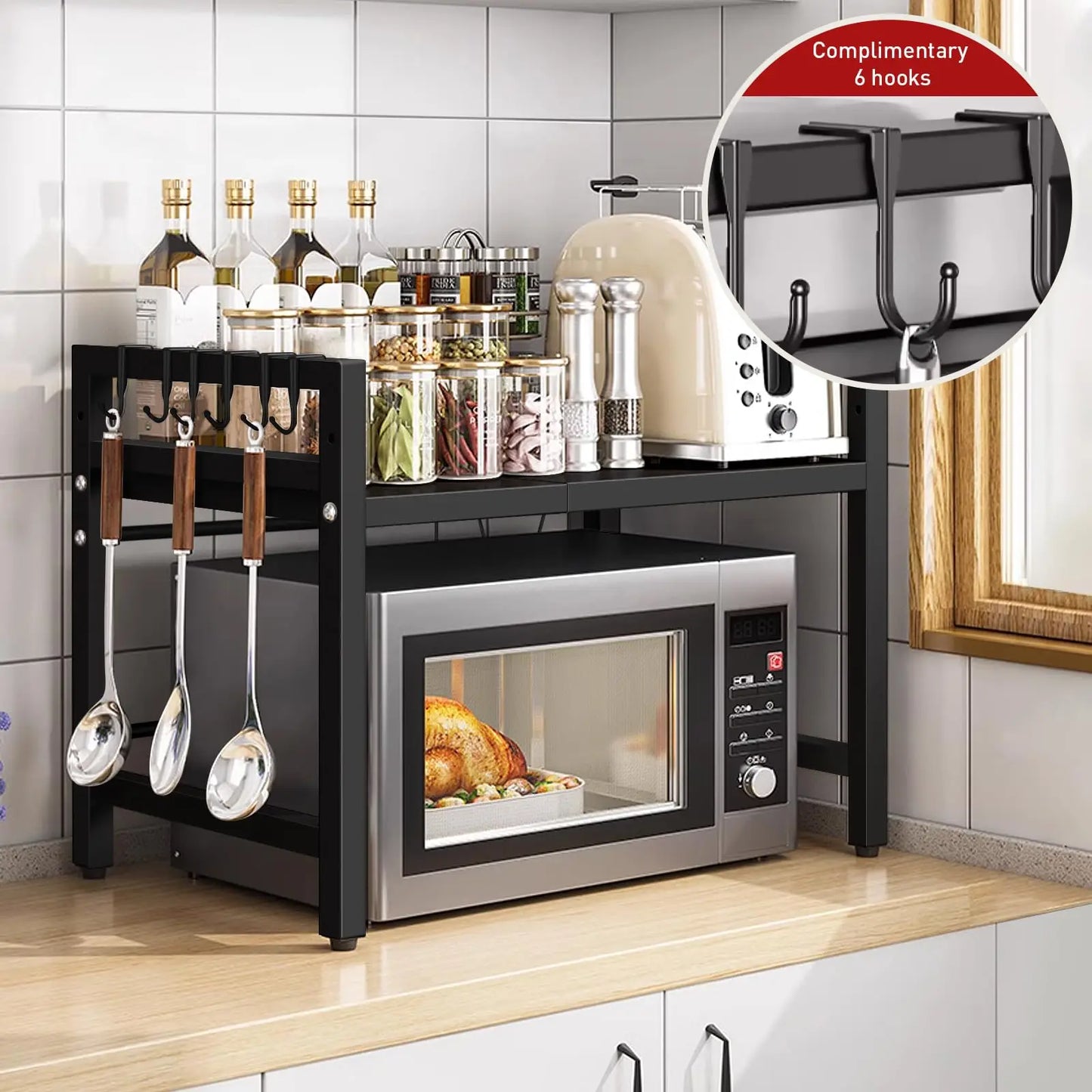 Mira Expandable Microwave Shelf