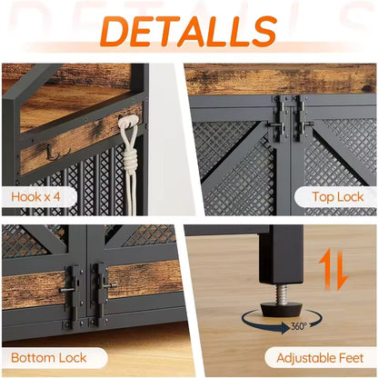 43.3" Ada Large Dog Crate Furniture