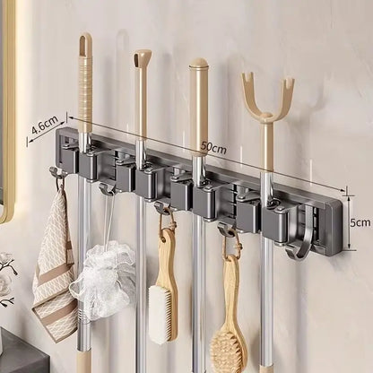 Gia 2-Pack Gold Wall Mop Holder